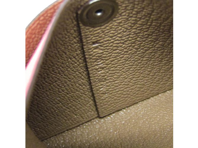 Monedero Bastia Verso en cuero Chèvre de Hermès Rosa Beige - vista 8