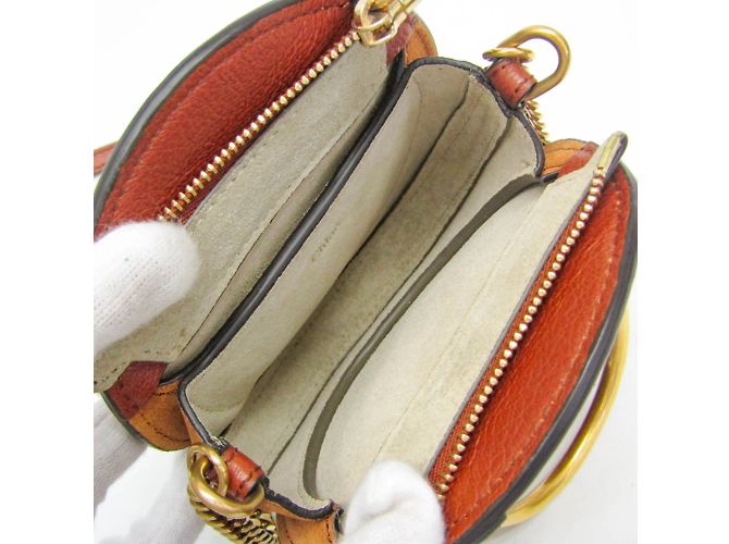 Bolsa de ombro de couro e camurça Chloé Pixie para mulheres Marrom - vista 3