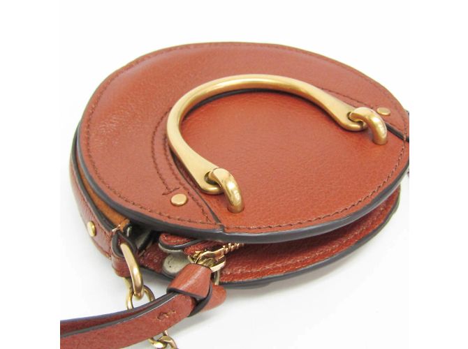Bolsa de ombro de couro e camurça Chloé Pixie para mulheres Marrom - vista 6