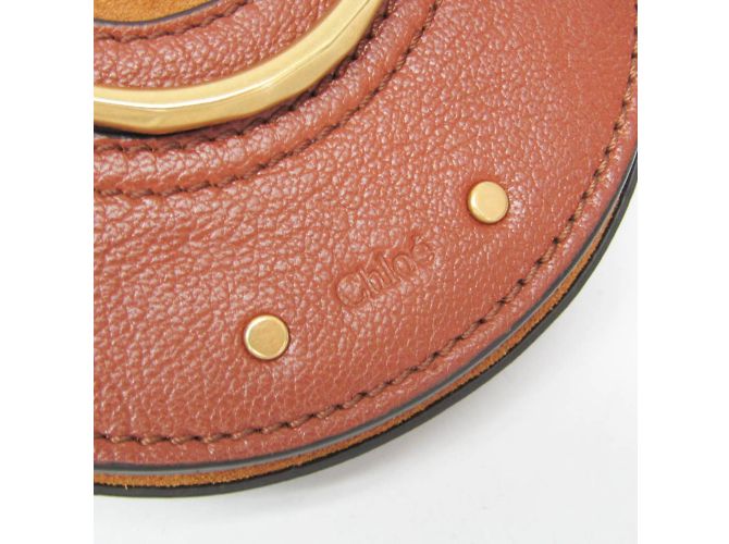 Bolsa de ombro de couro e camurça Chloé Pixie para mulheres Marrom - vista 9
