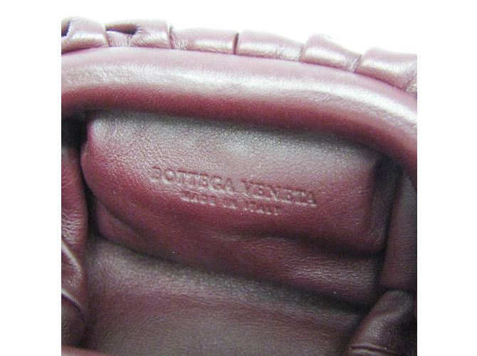 Monedero de cuero Bottega Veneta, Burdeos - vista 10