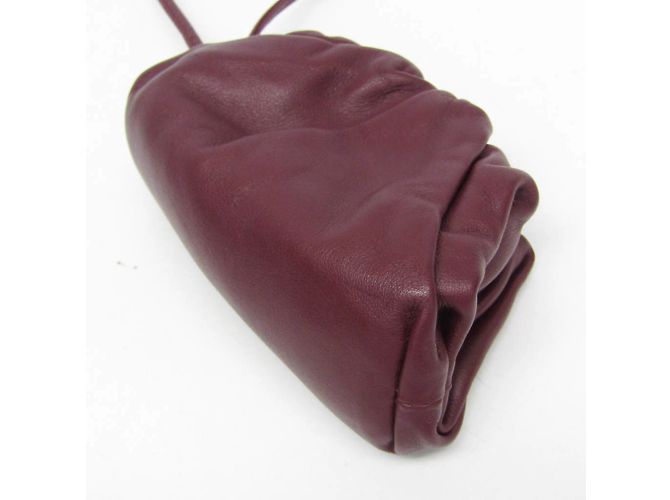 Monedero de cuero Bottega Veneta, Burdeos - vista 4