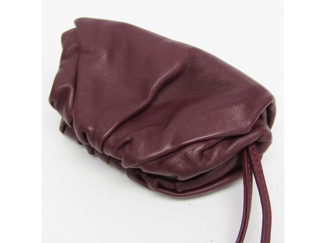 Monedero de cuero Bottega Veneta, Burdeos - vista 5