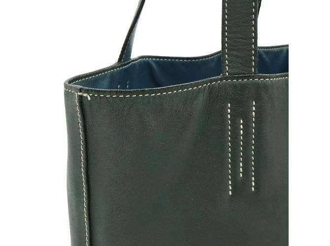 Hermès Double Sens 28 Tote Bag Blau Khaki - Ansicht 8