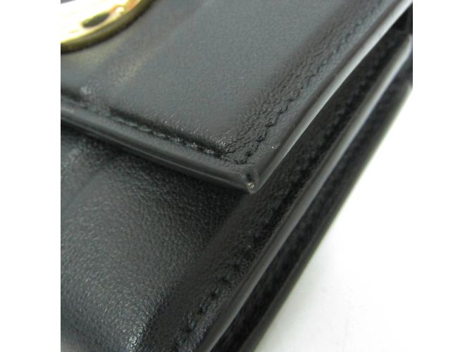 Cartera de cuero para mujer Gancini de Salvatore Ferragamo Negro - vista 7