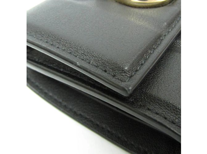 Cartera de cuero para mujer Gancini de Salvatore Ferragamo Negro - vista 8