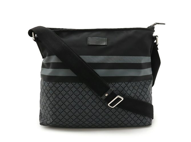 Borsa a Spalla Diamante GUCCI Marrone Nero - vista 2