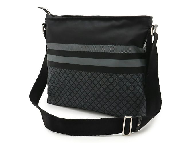 Borsa a Spalla Diamante GUCCI Marrone Nero - vista 3
