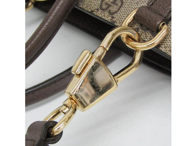 Borsa a spalla e tote Gucci GG Supreme marrone - vista 11