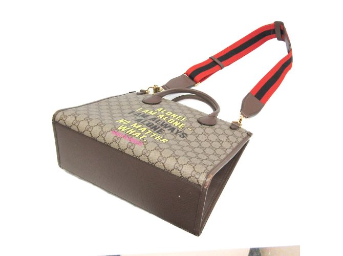 Borsa a spalla e tote Gucci GG Supreme marrone - vista 2