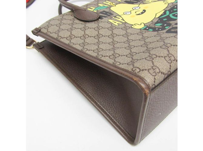 Borsa a spalla e tote Gucci GG Supreme marrone - vista 6
