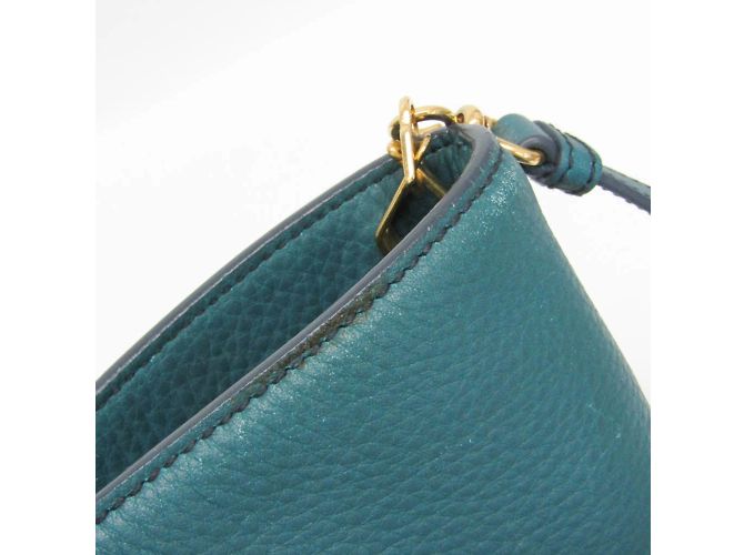 Borsa a spalla e tote in pelle donna Miu Miu VIT.DAINO RR1905 Verde - vista 10
