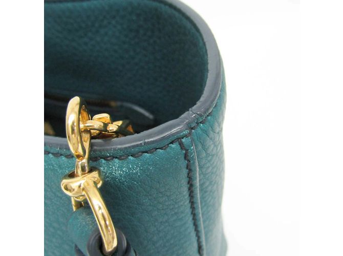 Borsa a spalla e tote in pelle donna Miu Miu VIT.DAINO RR1905 Verde - vista 17