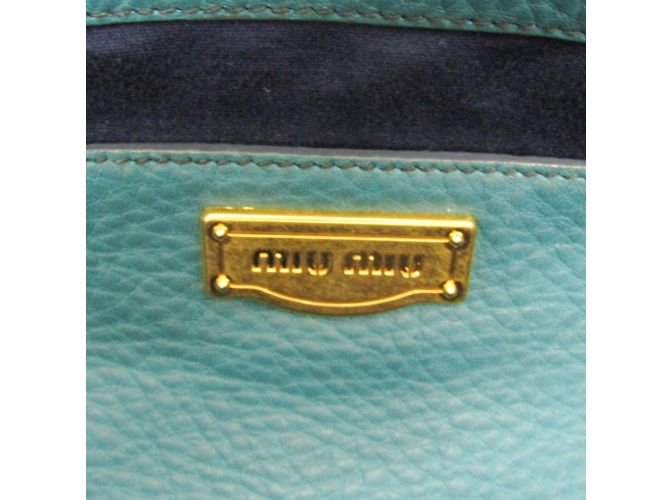 Borsa a spalla e tote in pelle donna Miu Miu VIT.DAINO RR1905 Verde - vista 18