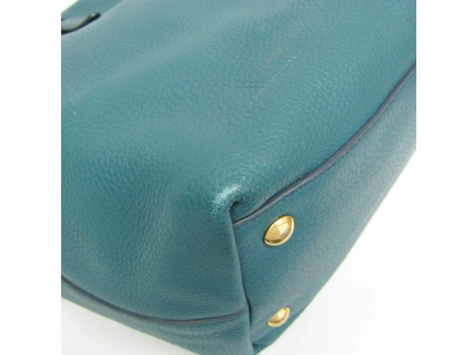 Borsa a spalla e tote in pelle donna Miu Miu VIT.DAINO RR1905 Verde - vista 5