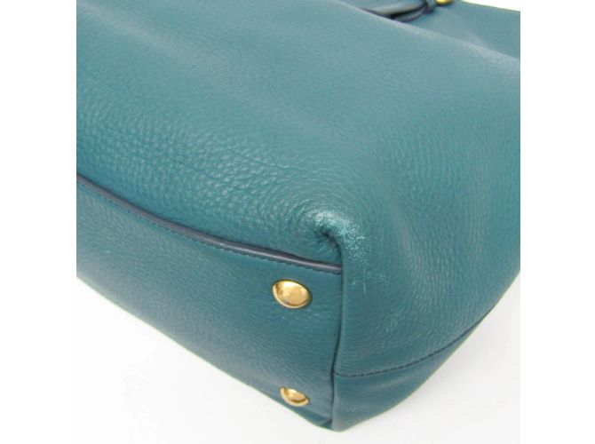 Borsa a spalla e tote in pelle donna Miu Miu VIT.DAINO RR1905 Verde - vista 7
