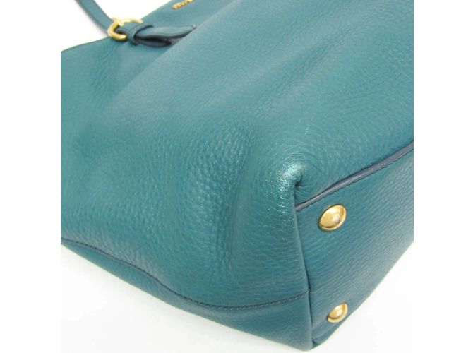 Borsa a spalla e tote in pelle donna Miu Miu VIT.DAINO RR1905 Verde - vista 8