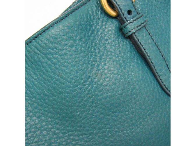 Borsa a spalla e tote in pelle donna Miu Miu VIT.DAINO RR1905 Verde - vista 9
