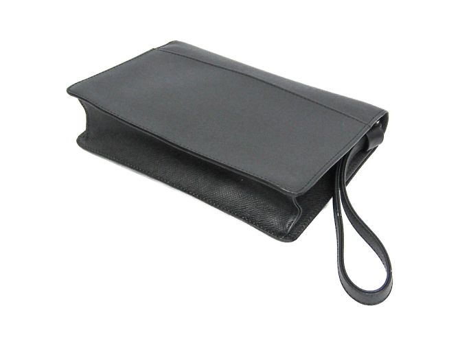 Pochette da uomo Louis Vuitton Taiga Selenga Grigio - vista 2