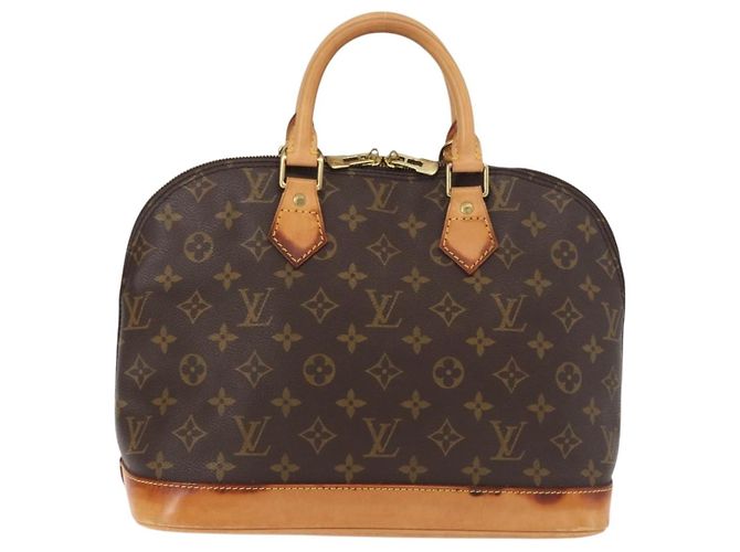 Borsa Alma Louis Vuitton in tela Monogram PM Marrone - vista 2