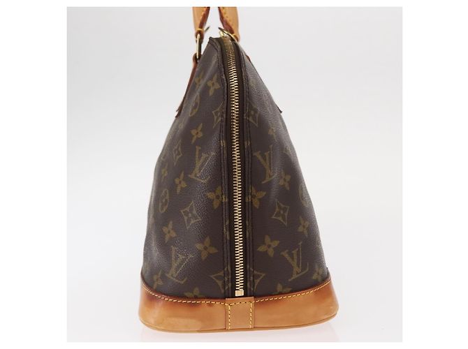Borsa Alma Louis Vuitton in tela Monogram PM Marrone - vista 4