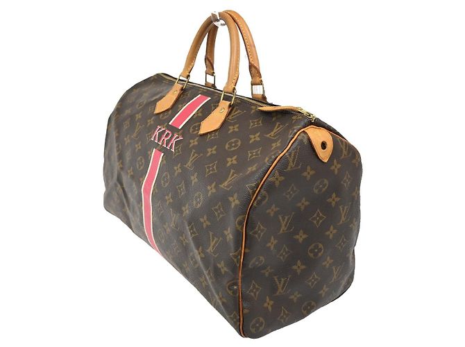Louis Vuitton Speedy Handtasche aus Monogramm-Canvas 40 Braun - Ansicht 3