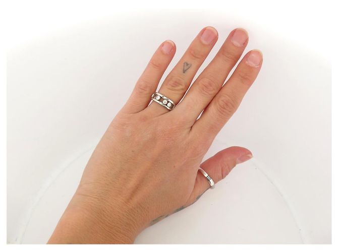 MESSIKA MOVE CLASSIC RING 03998-WG T51 3 DIAMANTEN 0,24CT 18K WEISSGOLD - Ansicht 12