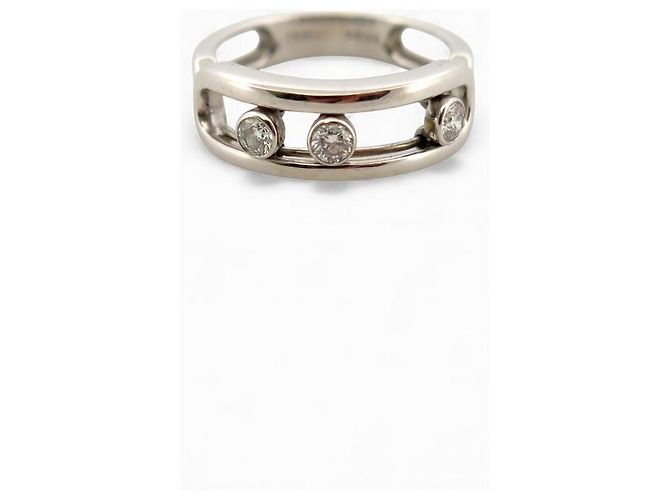 MESSIKA MOVE CLASSIC RING 03998-WG T51 3 DIAMANTEN 0,24CT 18K WEISSGOLD - Ansicht 2