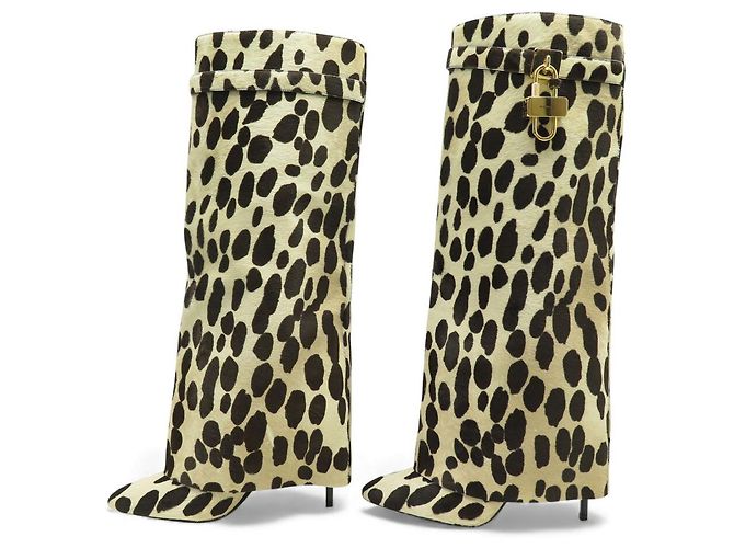 NOVAS BOTAS DE SALTO GIVENCHY SHARK EM COURO DE LEOPARDO TAMANHO 40 - vista 2
