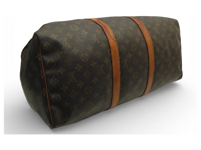 BORSA DA VIAGGIO A MANO LOUIS VUITTON KEEPALL 50 M41426 MONOGRAM Marrone - vista 5