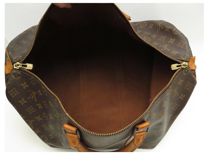 BORSA DA VIAGGIO A MANO LOUIS VUITTON KEEPALL 50 M41426 MONOGRAM Marrone - vista 8