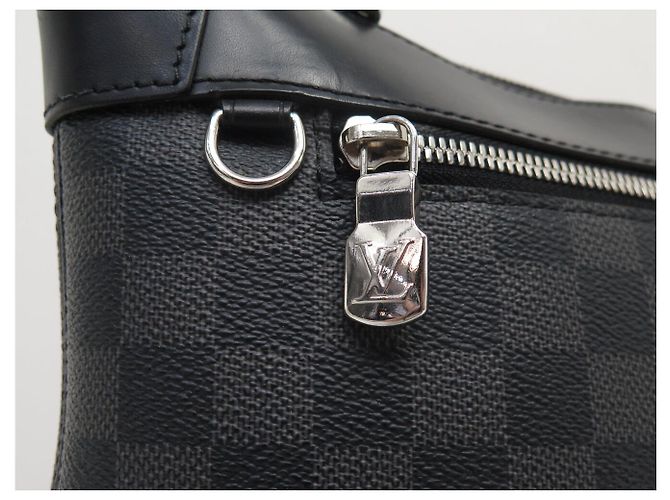 BORSA MESSENGER MM LOUIS VUITTON IN CANVAS DAMIER GRAPHITE Nero - vista 7