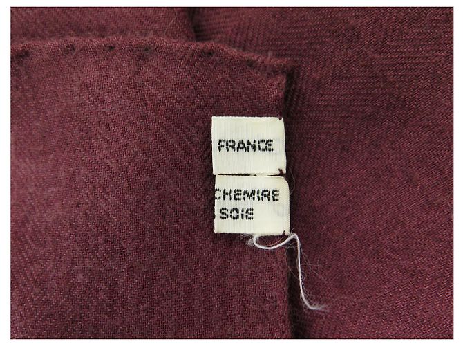 Hermès CHALE HERMES LA ROSEE FIORI ROSA 140 CM IN CACHEMIRE E SETA - vista 15