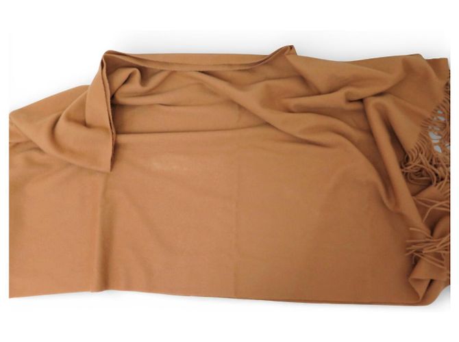 Hermès STOLA HERMES VINTAGE IN CACHEMIRE E LANA MARRONE 75 X 245CM SCIALLE IN CACHEMIRE - vista 5