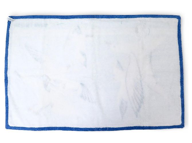 Hermès HERMES BEACH TOWEL LES MOUETTES PM 100 CM BLUE - view 5