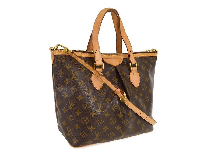 Louis Vuitton Palermo Handtasche aus Monogramm-Canvas PM Braun - Ansicht 2