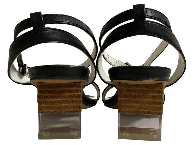 Autre Marque Sandali con cinturino in pelle Odette e Odile Nero - vista 4