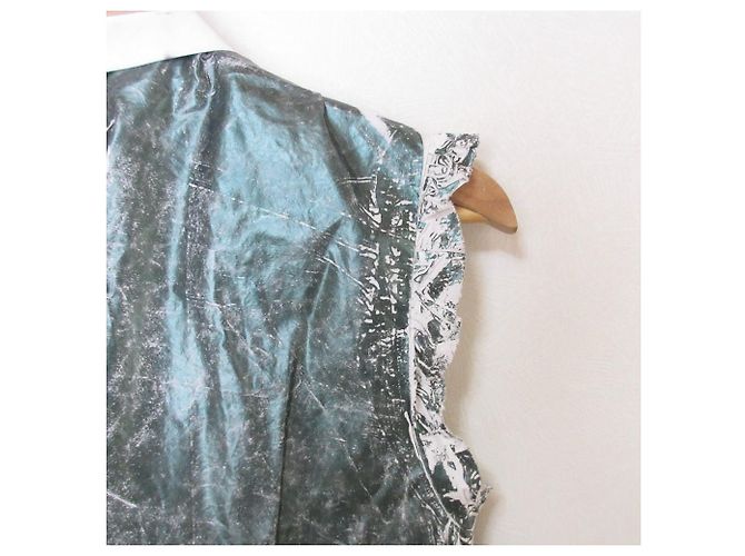 Maison Martin Margiela Blusa sin mangas de algodón Maison Margiela 22SS Verde - vista 11