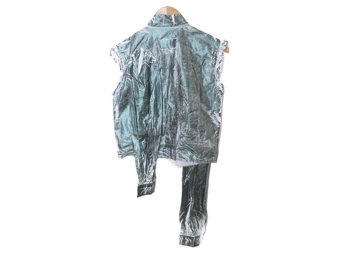 Maison Martin Margiela Blusa sin mangas de algodón Maison Margiela 22SS Verde - vista 2