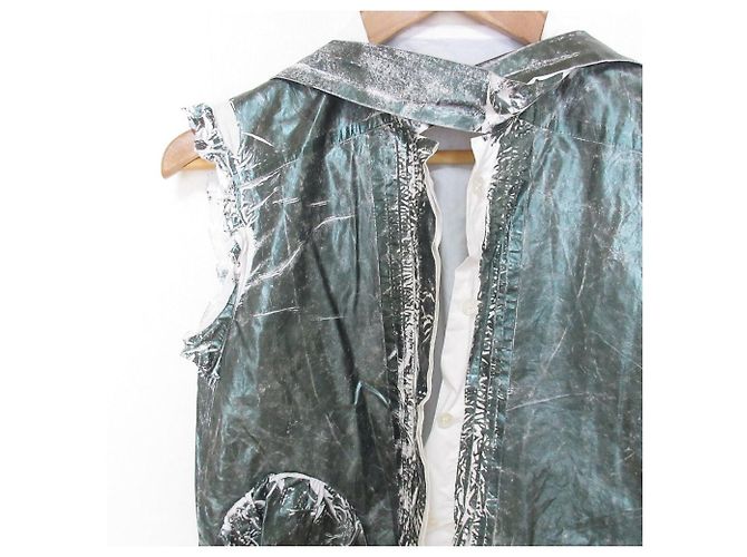 Maison Martin Margiela Blusa sin mangas de algodón Maison Margiela 22SS Verde - vista 6
