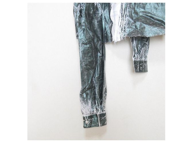 Maison Martin Margiela Blusa sin mangas de algodón Maison Margiela 22SS Verde - vista 9