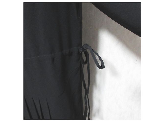 Autre Marque Robe en georgette à ruban Westside PLATINUM de Calvin Klein Noir - vue 6