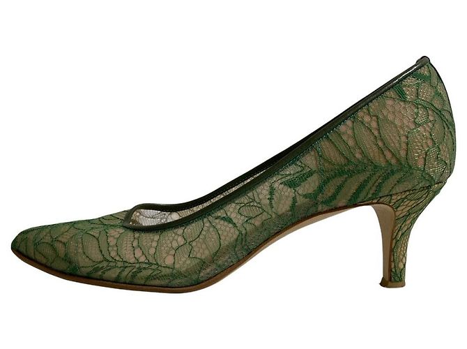 Autre Marque Décolleté in pizzo Carino Mode e Jacomo Verde - vista 5