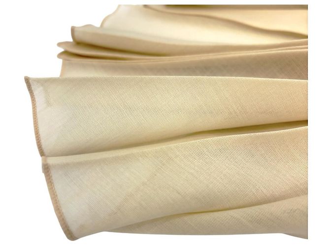 Autre Marque Falda larga de pliegues aleatorios de cinta CYCLAS Beige - vista 6