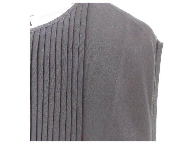 Max Mara Túnica plisada sin mangas Sportmax Negro - vista 3