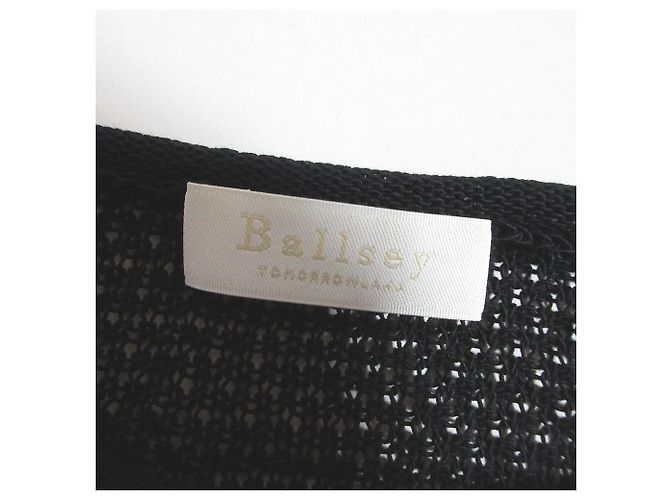 Autre Marque Ballsey Pullover aus Bio-Baumwolle mit Rundhalsausschnitt Schwarz - Ansicht 4