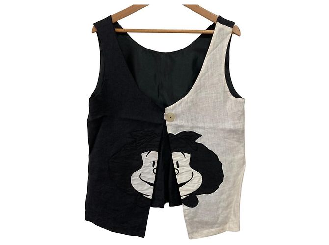 Autre Marque Completo Pantaloni e Gilet Vintage CASTELBAJAC Nero Crudo - vista 2
