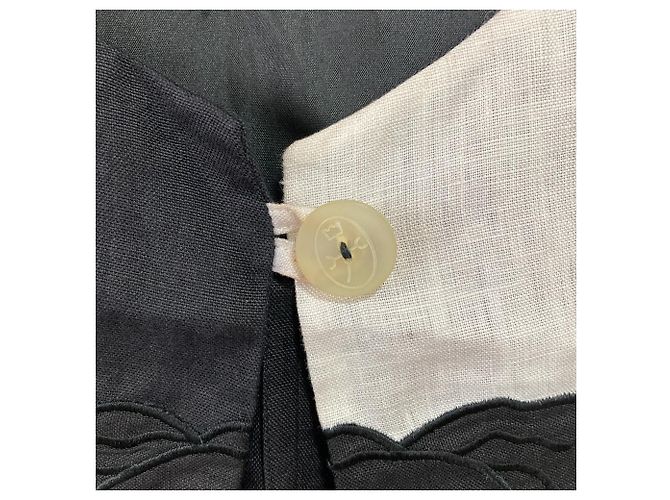 Autre Marque Completo Pantaloni e Gilet Vintage CASTELBAJAC Nero Crudo - vista 3