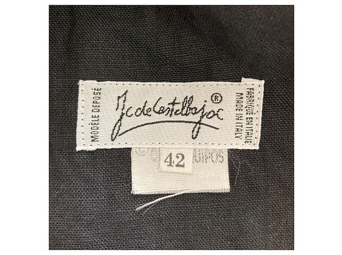 Autre Marque Completo Pantaloni e Gilet Vintage CASTELBAJAC Nero Crudo - vista 6