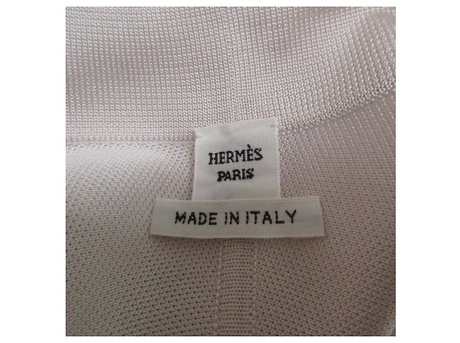 Cardigan largo de seda Brides de Gala en Fleurs de Hermès 34 Rosa - vista 17